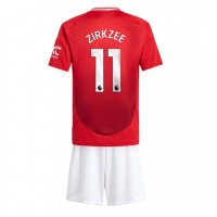 Manchester United Joshua Zirkzee #11 Replica Home Minikit 2024-25 Short Sleeve (+ pants)